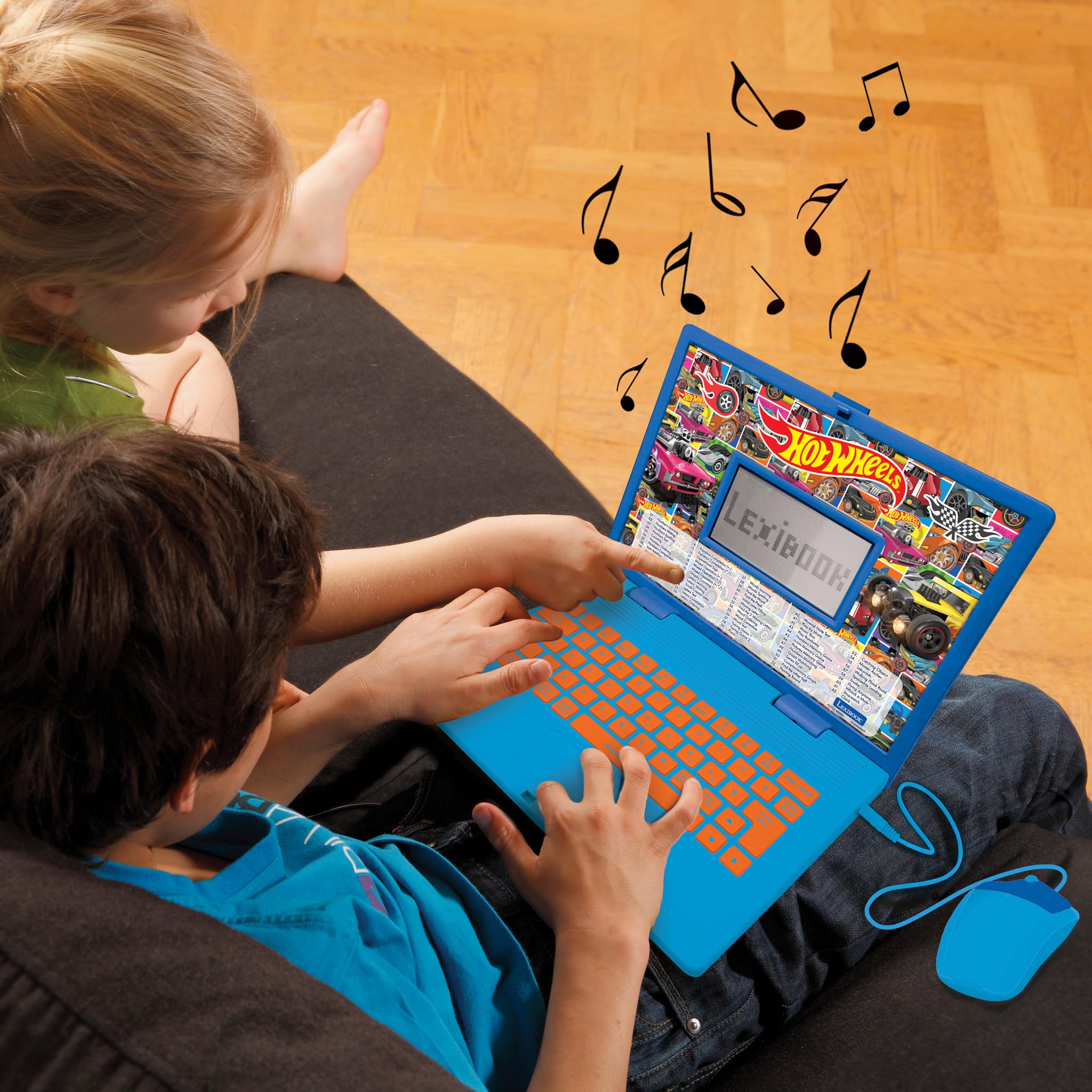 LEXIBOOK, Hot Wheels Biligual Educational Laptop English Spanish, 164 Bilingual Activities, 3 Animated Stories - Image 4