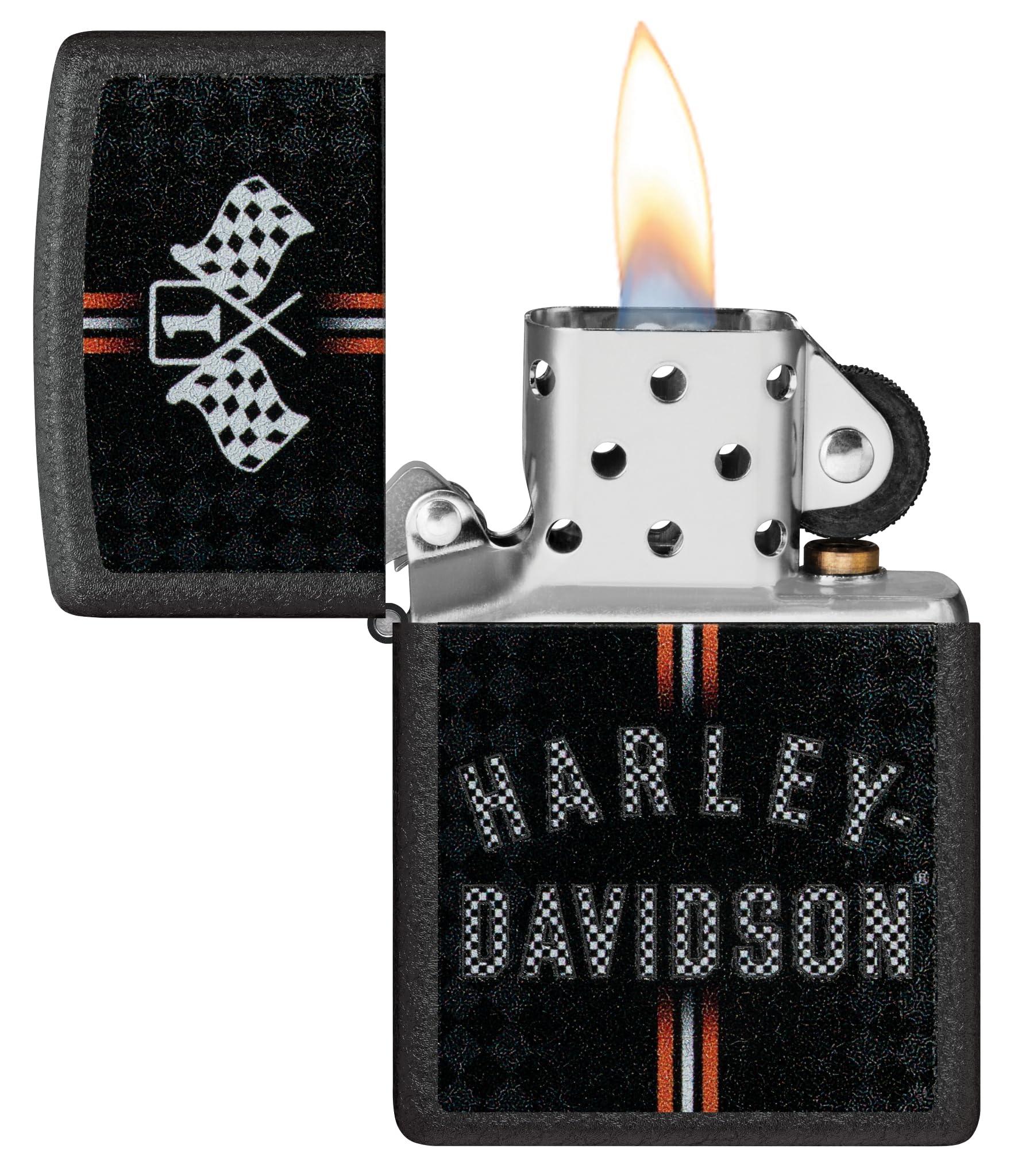 Amazon.co.jp: Zippo ハーレーダビッドソン チェックフラッグデザイン 