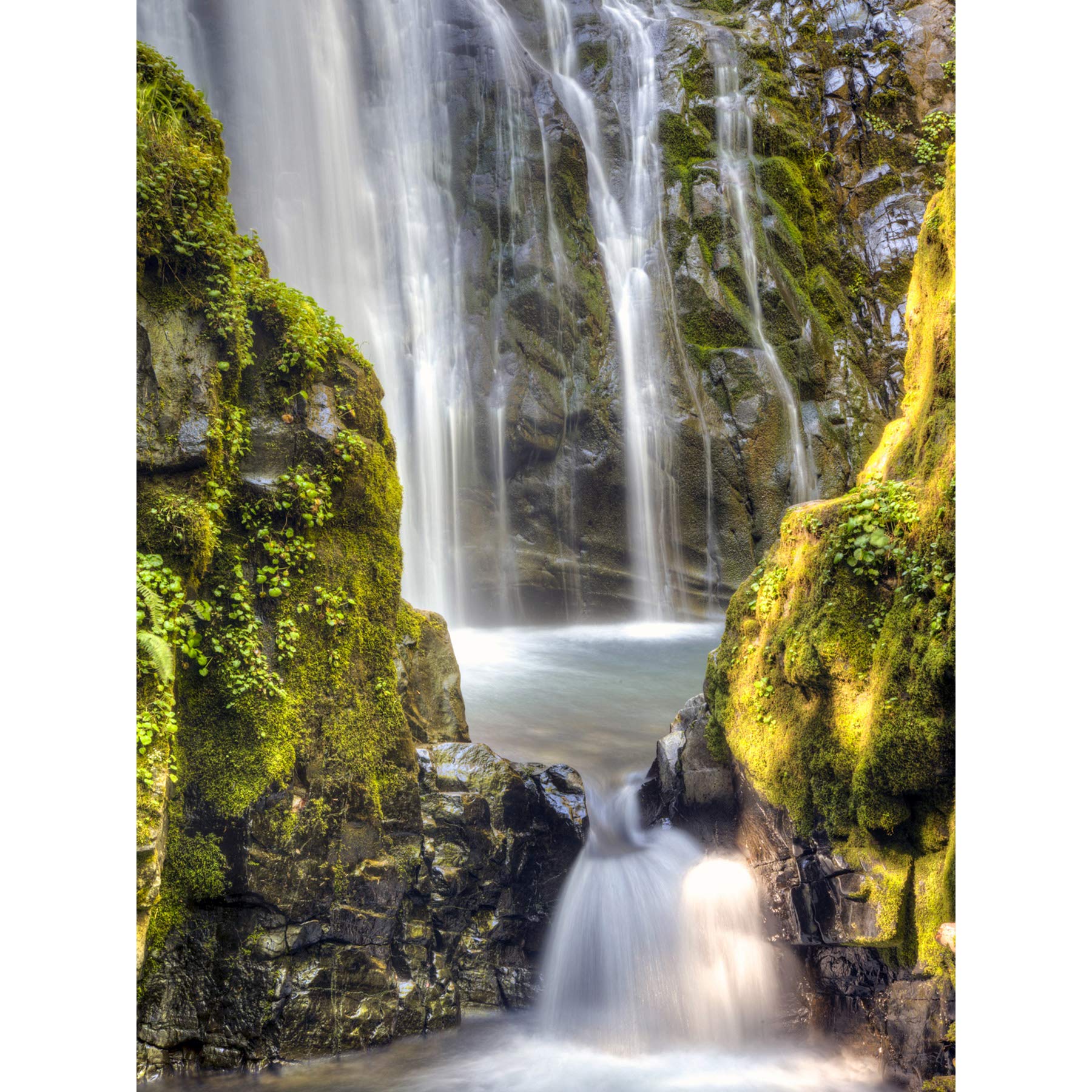 Artery8 BLM Wick Wild Scenic River Waterfall Long Exposure Premium Wall Art Canvas Print 18X24 Inch