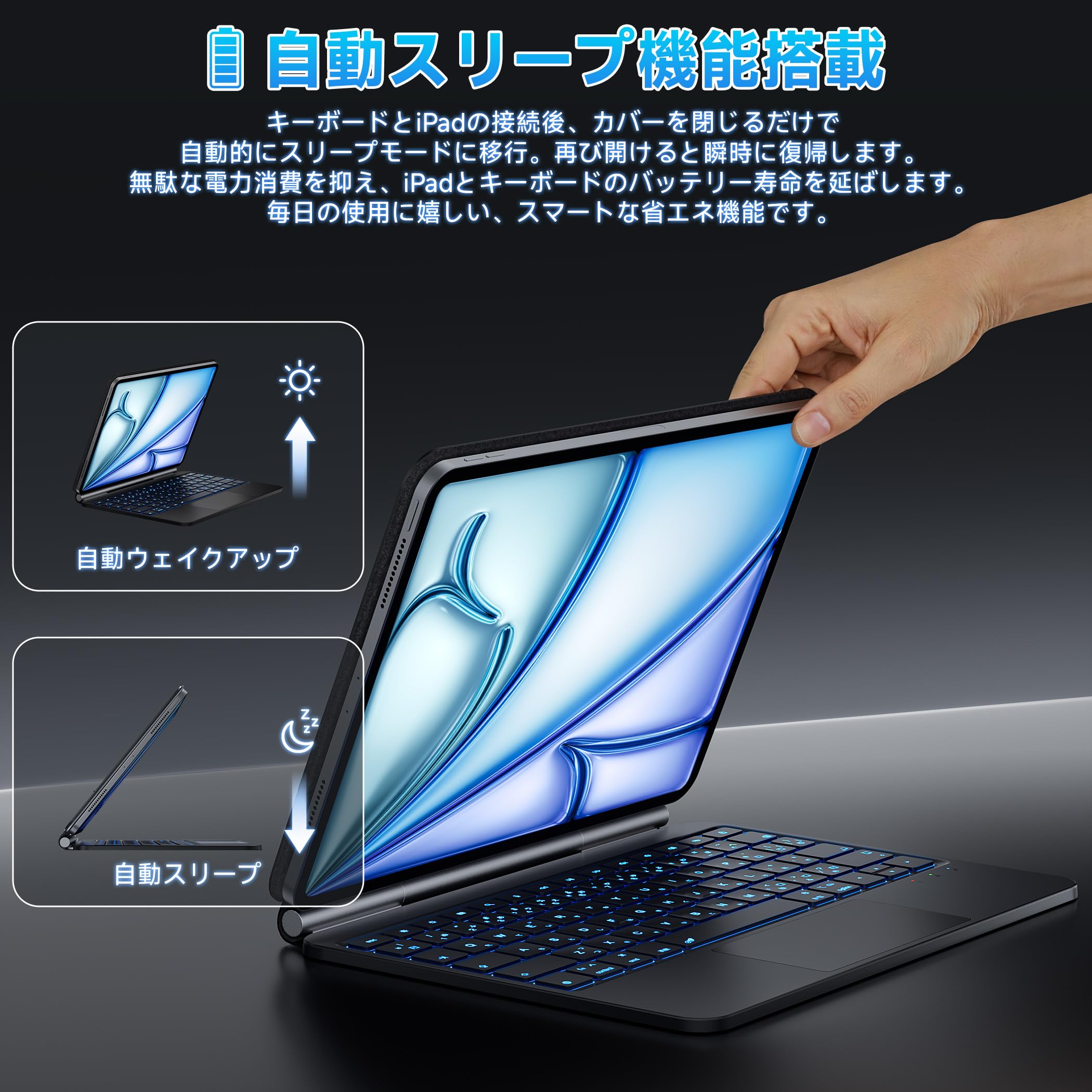 Amazon.co.jp: BJBT iPad キーボードケース Pro 第1/2/3/4世代 11