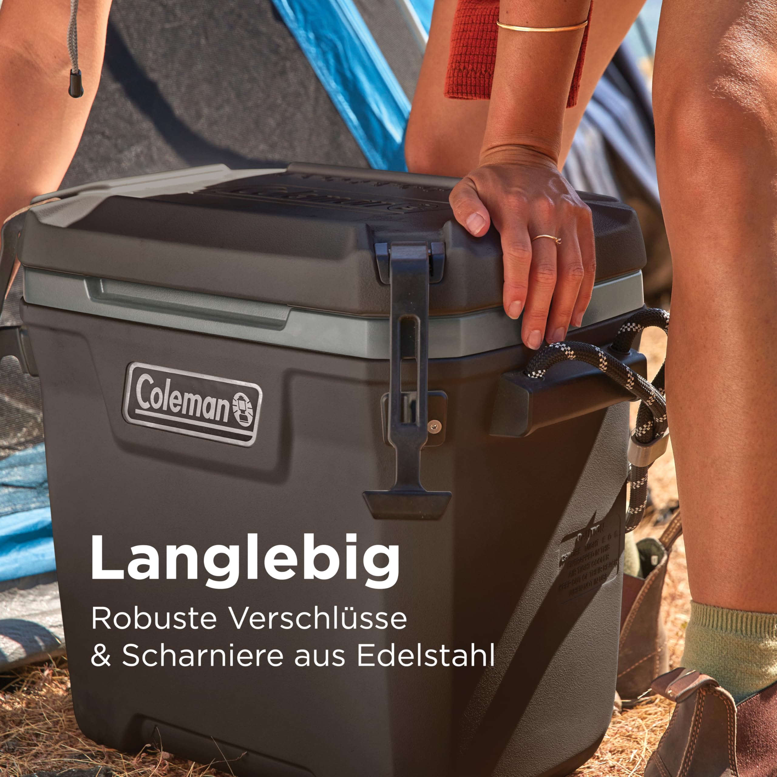 Coleman Convoy Hochleistungs-Kühlbox | 27L - 22L Fassungsvermögen | Hält EIS bis zu 5 Tage lang | Vollschaumisolierung | Große, tragbare Eisbox für den harten Einsatz im Freien & auf Baustellen