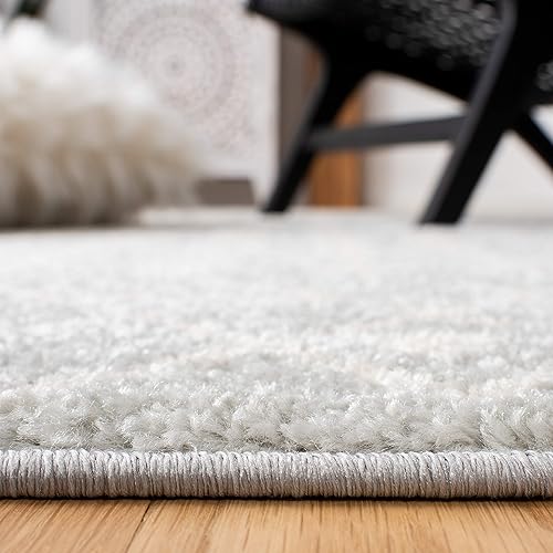 Miniatura 4 de SAFAVIEH Tulum Collection - Alfombra de área de 6 x 9 pies, color gris claro y marfil, diseño marroquí bohemio envejecido, no desprende pelusa y de