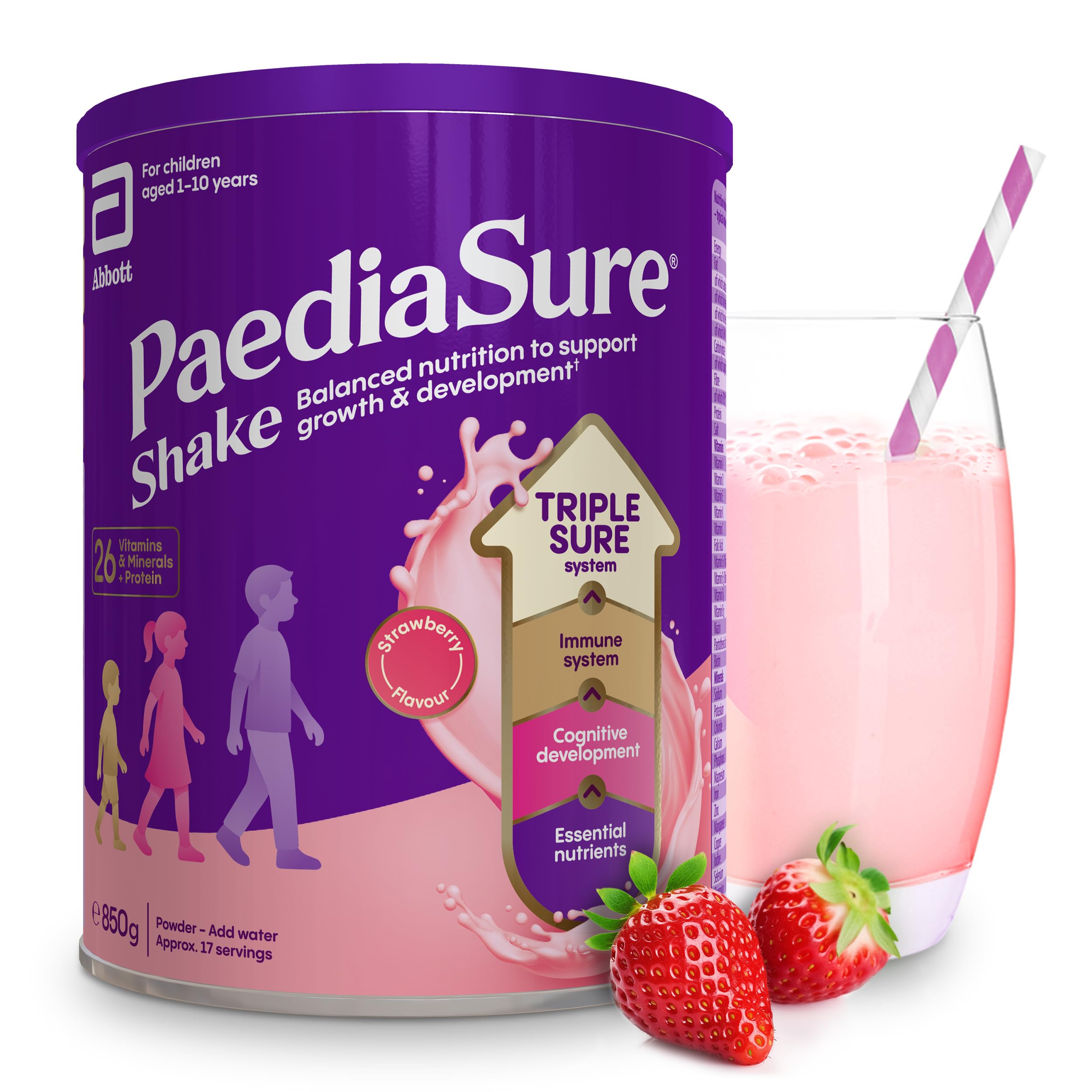 PaediaSure Shake – Strawberry– Multivitamin for Kids – 850g