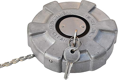 Miniatura 2 de Tapa de combustible diesel de aluminio con bloqueo nominal de 4 1/2"
