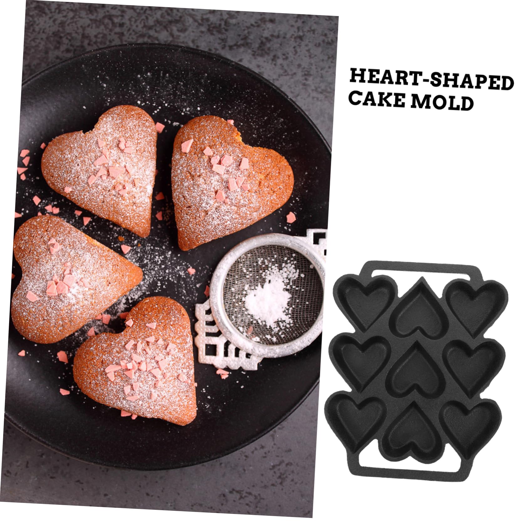 Cabilock Moule à Pâtisserie Forme Cœur Pour Cuisine Dessert Pâtisserie Facile à Utiliser