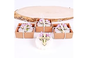 Personalized Handmade Soap Baptism Gifts for Girls, Set of 10