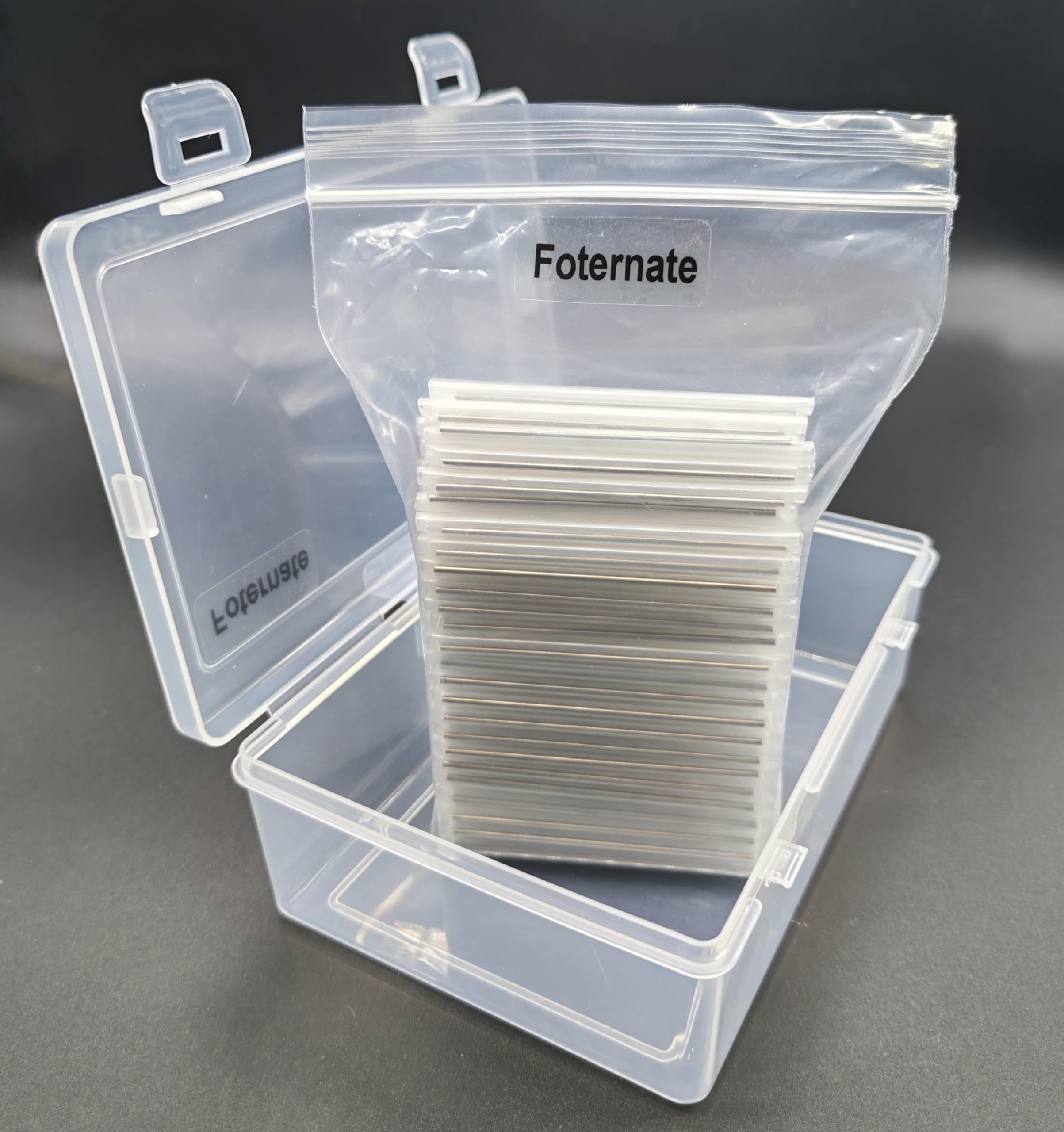 1000PCS Fiber Splice Sleeves,2.4mm Diam 60mm Length,Fusion Fiber Optic Cable Heat Shrinks Tubing,with Box,304 Stainless Steel PE Clear Hot Melt Protection Tubes