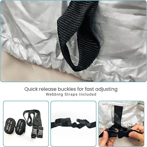 Miniatura 5 de PWC Watercraft - Cubierta de almacenamiento para moto acuática, color plateado, se adapta a pie hasta 3 plazas Sea Doo Yamaha Wave Runner Kawasaki