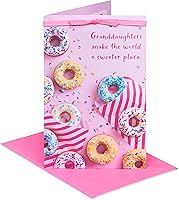 Vista 8 de American Greetings Tarjeta de cumpleaños para nieta con pegatinas (pizca de azúcar)