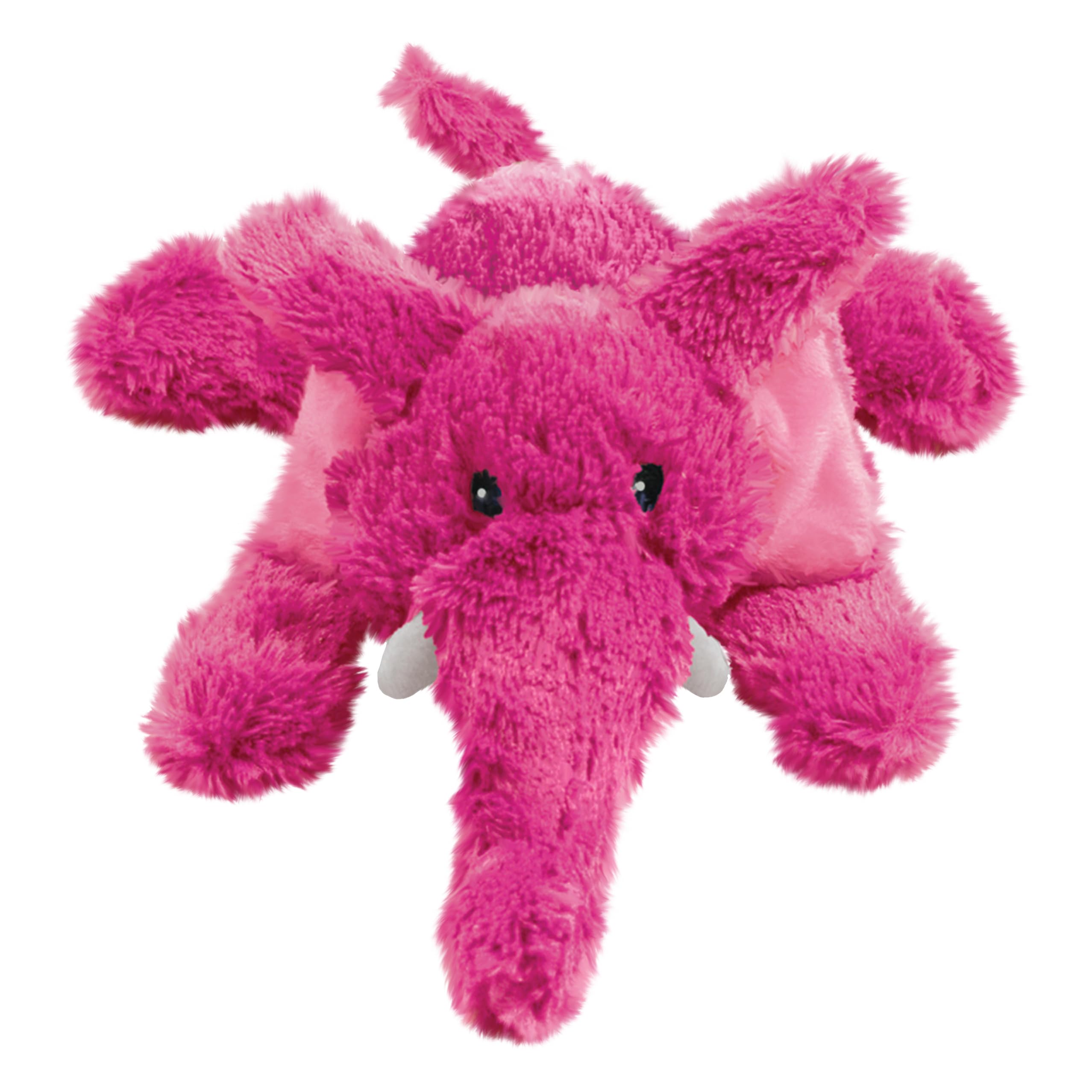 Cozie Plush Dog Toy with Squeaker (Elmer The Elephant, Medium)
