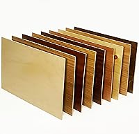 Vista 9 de Caoba 0.236 pulgadas 1/4ª pulgada, 12 x 19 pulgadas, acabado premium de dos caras con núcleo de MDF, listo para Glowforge Nuez, cereza, arce