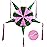 Pink and Green Wicked Pinata, Mexican Piata, Pinata Large 32 for Quinceaera, Cinco de Mayo Pinatas, Piata for Kids, Piatas para Cumpleaos, 25ft Rope Included