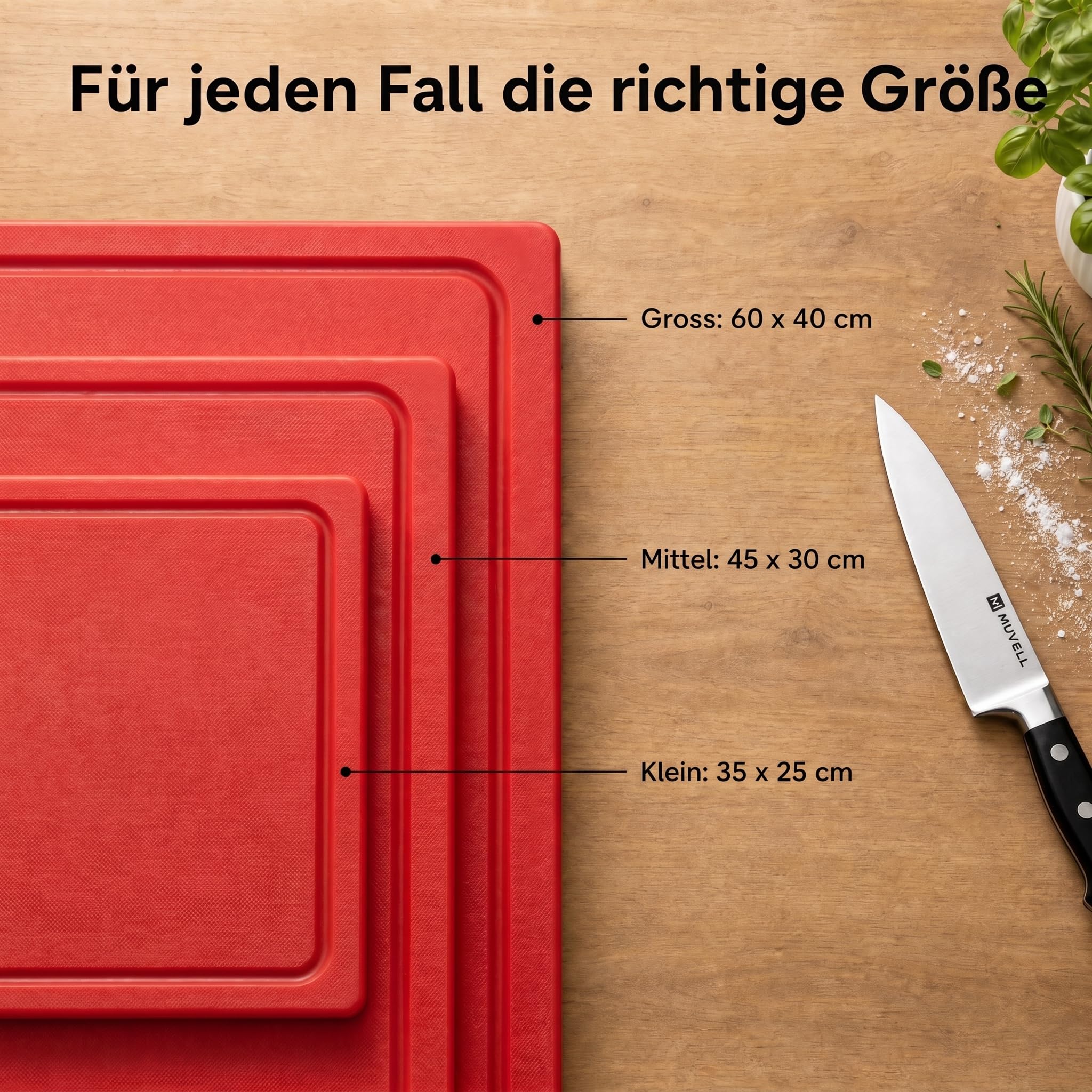 Deska do krojenia czerwona 60x40x2 cm z rowkiem na soki HACCP do surowego mięsa Profesjonalna deska plastikowa gastronomiczna