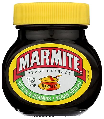 Marmite Yeast Extract Flavored, Vegetarian, 4.4 Ounces (Pack Of 12)