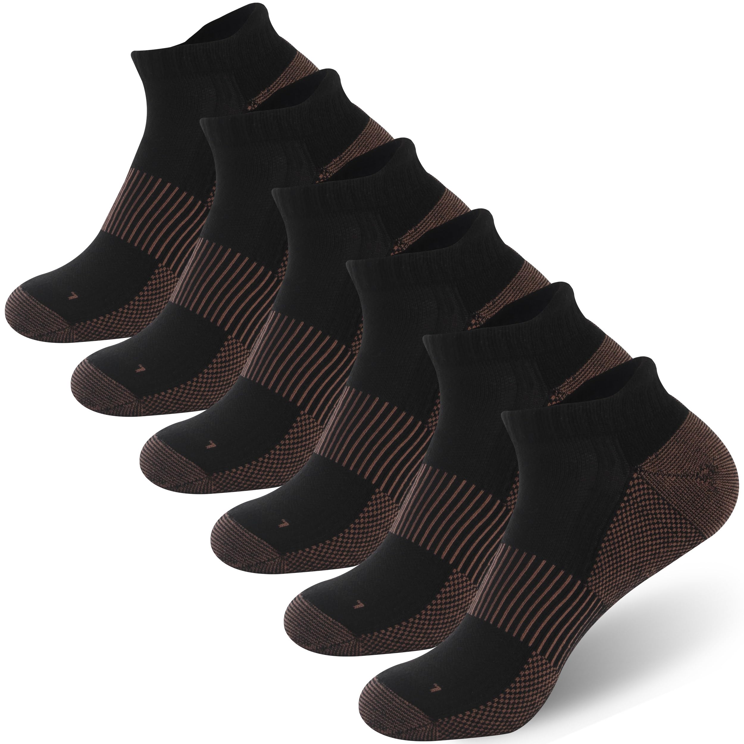 footplus Unisex Ankle Copper Golf/Running Socks-picture-24