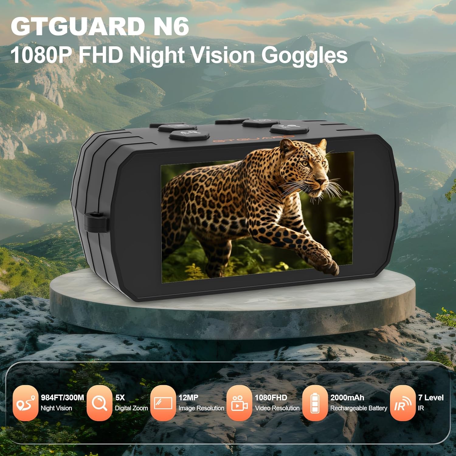 Night Vision Goggles - 300m IR Night Vision Binoculars for Adults - 1080P Screen, Up to 10 Hours Battery Life NVG - Outdoor Exploration & Camping Gear Gifts for Men Husband