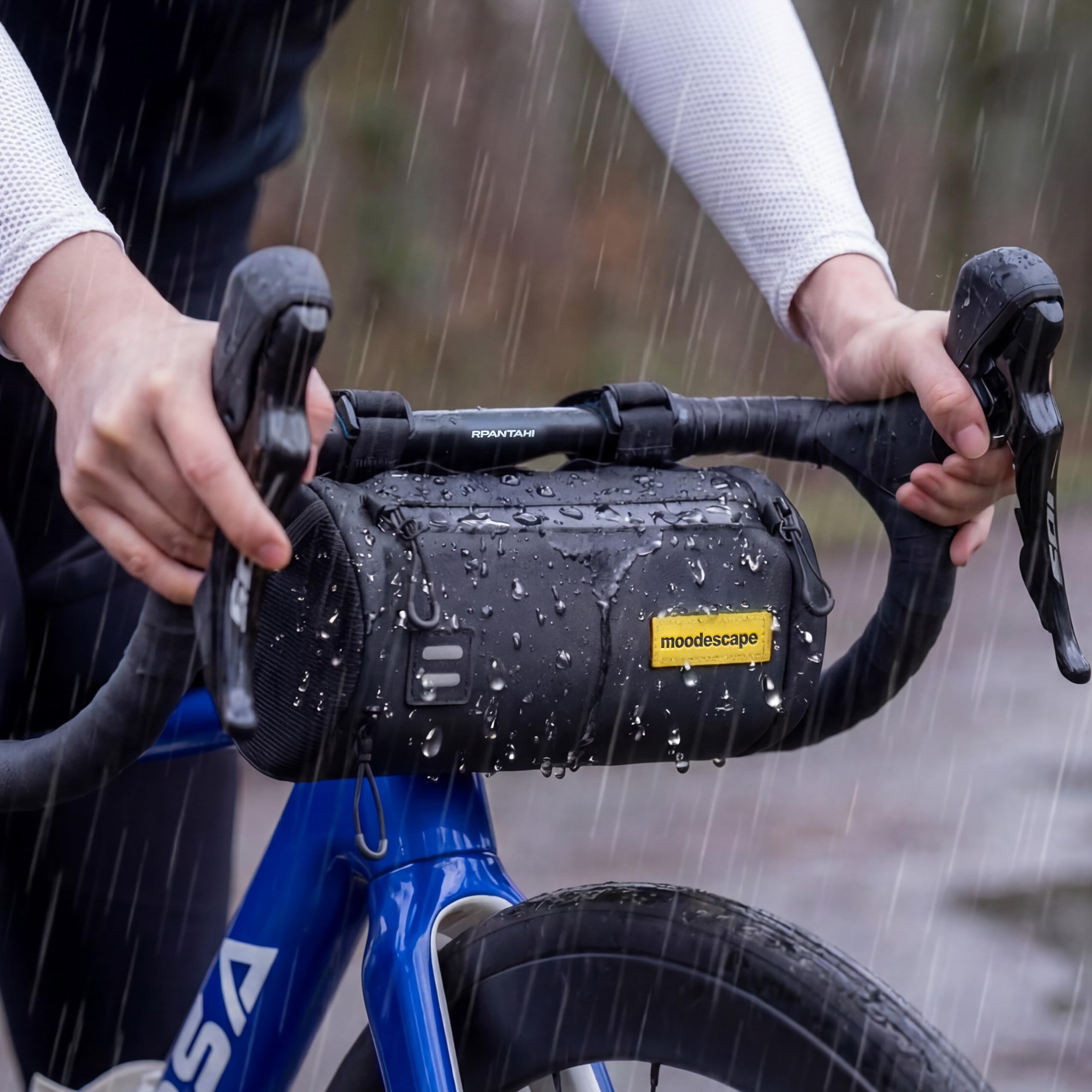 Fahrrad Lenkertasche, 2,6 Liter, Wasserdicht Fahrradtasche Lenker-Robustes recyceltes Polyester - Multifunktional bikepacking Fahrradtaschen Für Gravelbike, Rennrad MTB, e-Bike (Aero)