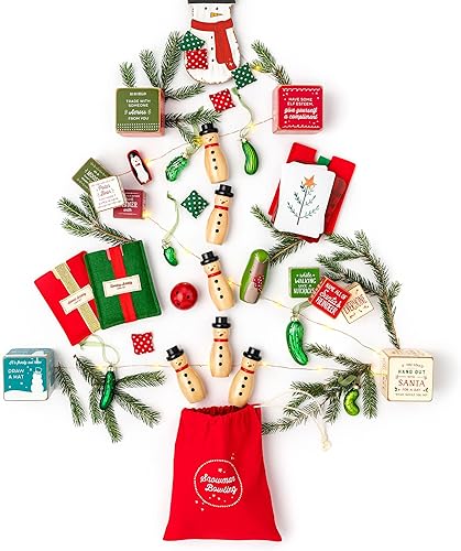 Miniatura 4 de DEMDACO Lindo muñeco de nieve vintage marrón natural 4 x 1.5 madera vacaciones juego de bolos