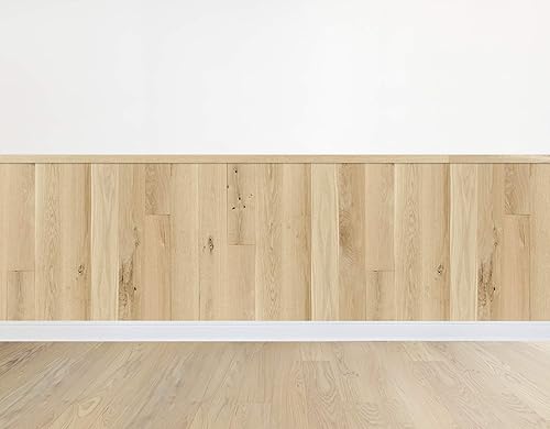 Miniatura 9 de From The Forest - WallPlanks  Adornos originales para panel de pared de madera dura, 48 x 2 pulgadas (roble blanco crudo, sin acabar, paquete de 2)