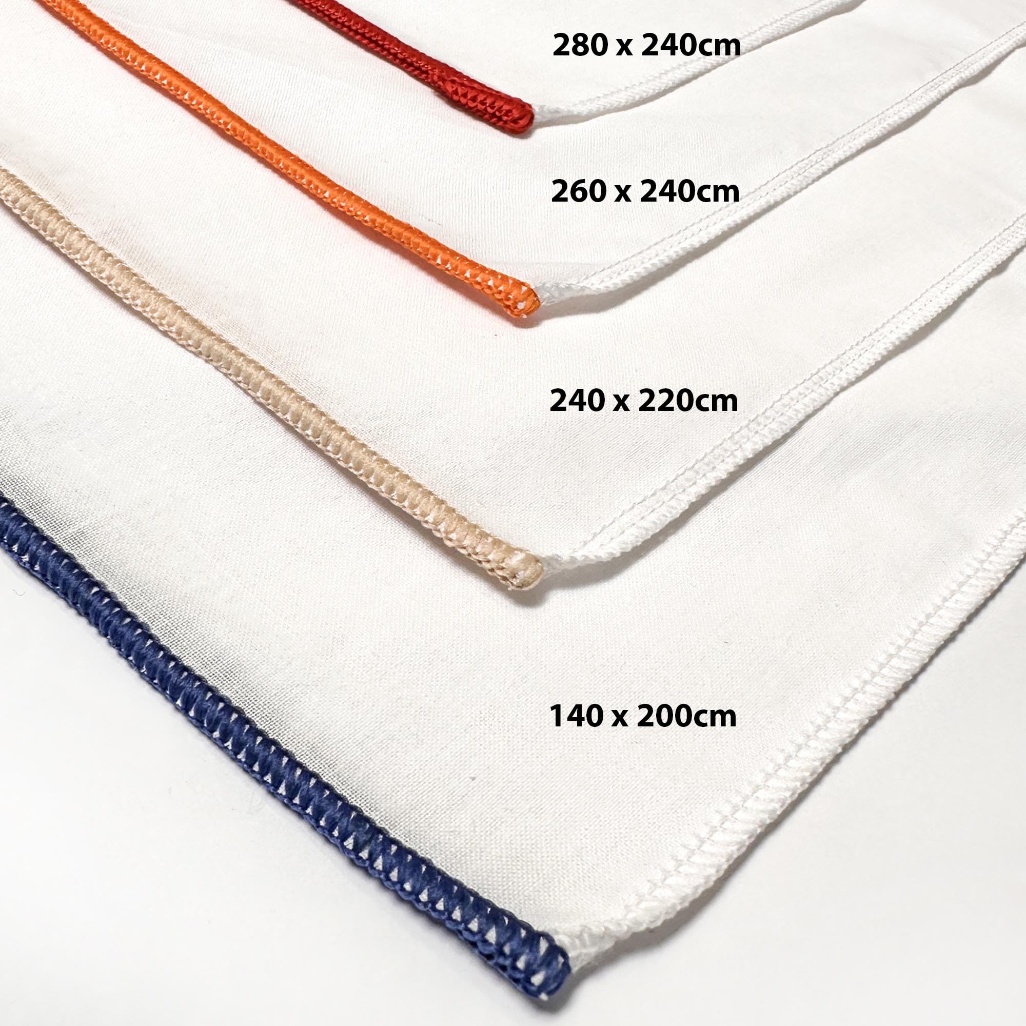 Soleil d'ocre, Housse de Couette en Polycoton 280x240 cm Percale Lin, Idéale Location saisonnière et Hotellerie