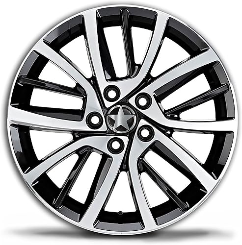 Miniatura 3 de SkinoEu 4 tapas centrales de aleación de 2.559 in compatibles con los números de pieza 3B76011716U7 601 171, color plateado, US Star CV 43