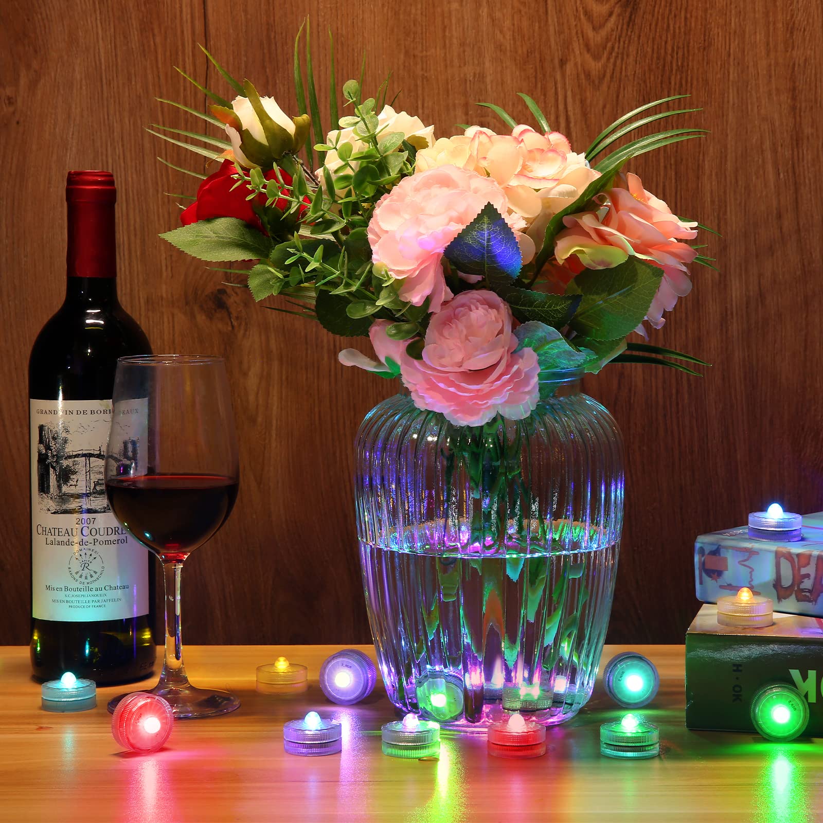 Candele LED Subacquee - Luci Decorative Per Stagno, Piscina, Vasche, 100 Ore Di Autonomia, IP68 - Foto 9