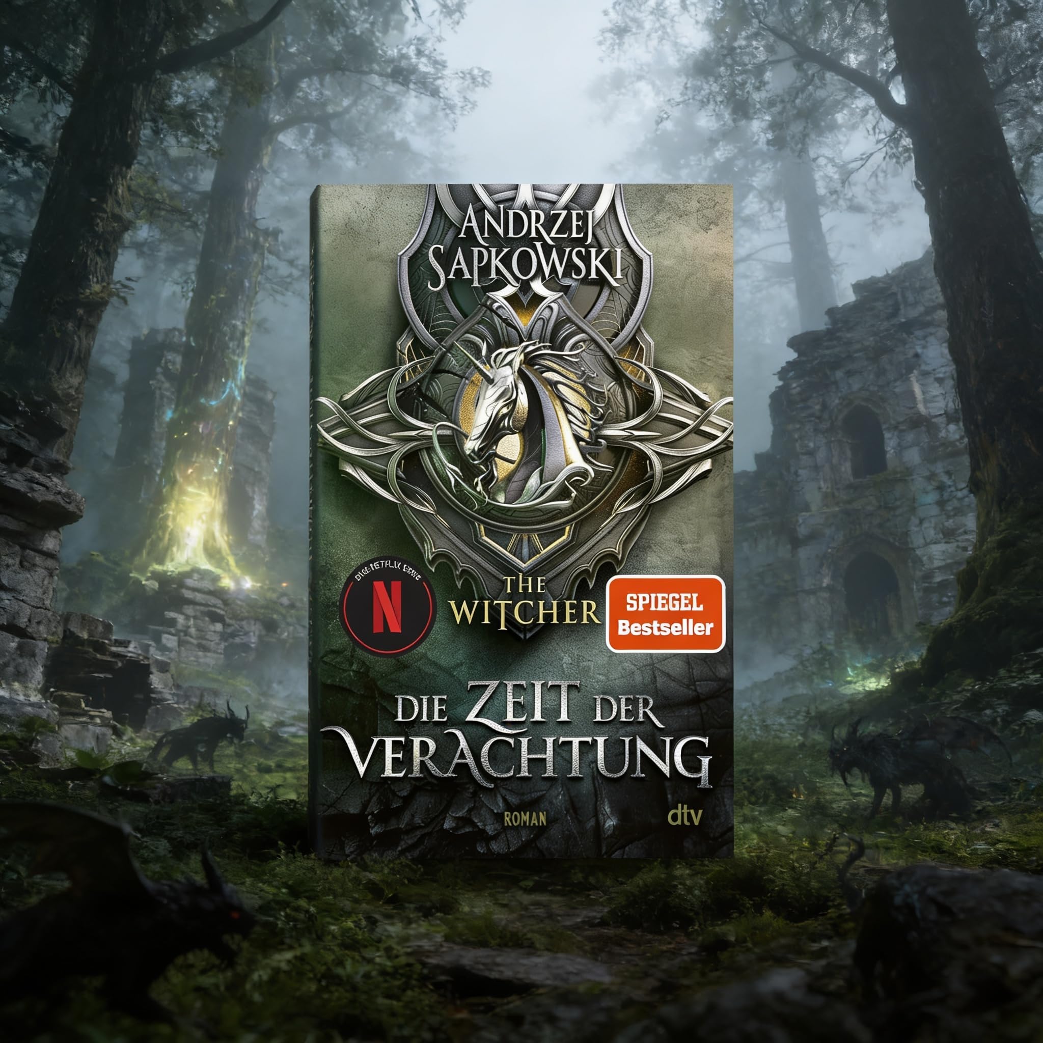 Andrzej Sapkowski - The Witcher Bücher Bundle 1-5 Der Hexer: Das Erbe der Elfen, Die Zeit der Verachtung, Feuertaufe, Der Schwalbenturm, Die Dame vom See - Fantasy Romane mit exklusivem Lesezeichen