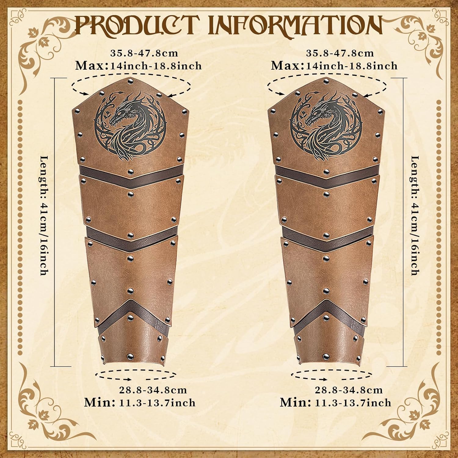 Viking Faux LeatherArmor Enhance Your Halloween Renaissance Cosplay with Medieval Accessories