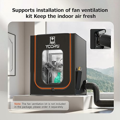 Miniatura 7 de Caja de impresora 3D con iluminación LED, cubierta protectora de temperatura constante a prueba de polvo para Creality Ender 3Ender 3 ProEnder