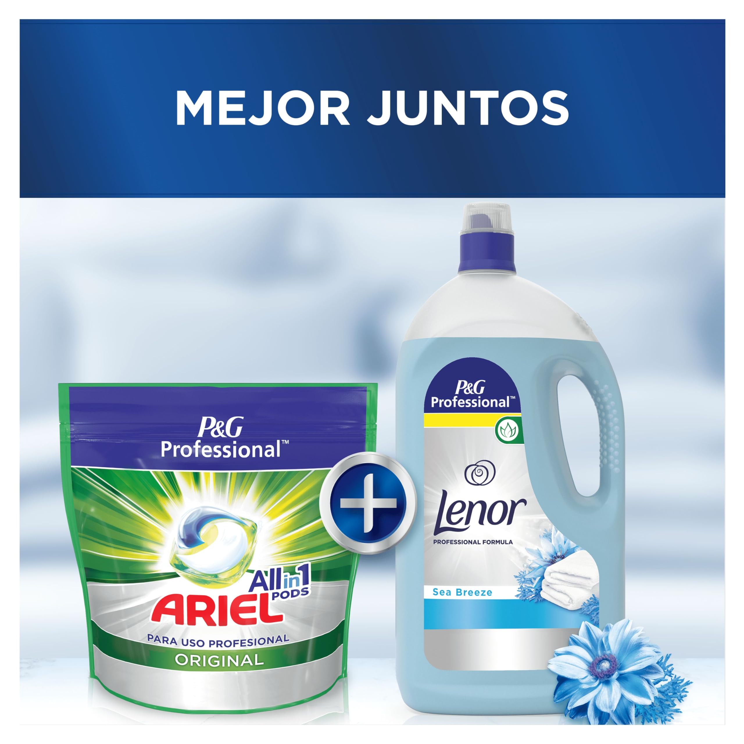 Ariel Professional, Todo en Uno Detergente Lavadora Cápsulas, 90 Lavados, (2 x 45 Cápsulas), Regular, Eliminación De Manchas Y Limpieza Increíbles
