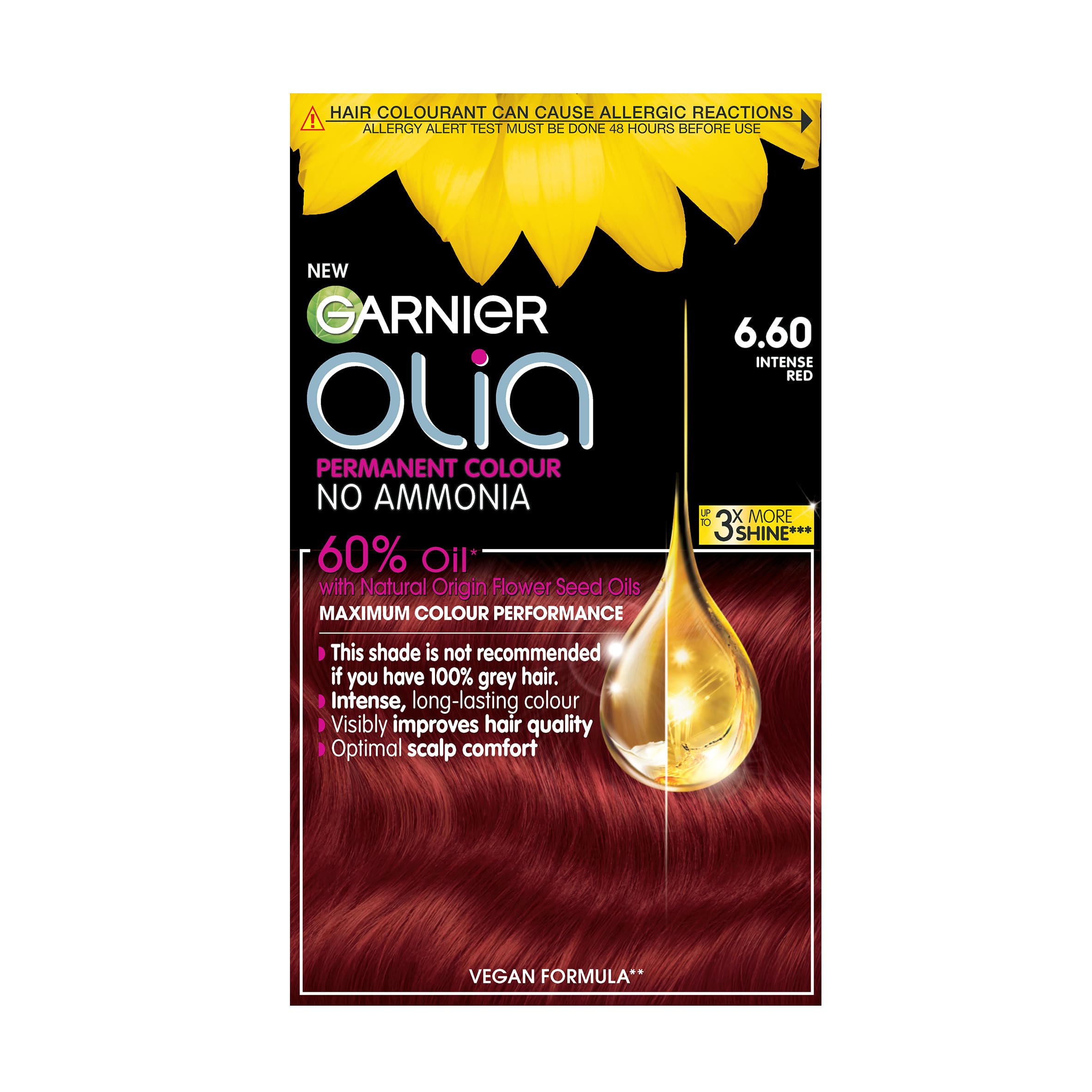 Garnier Olia Permanent Hair Colour 6.60 Intense Red