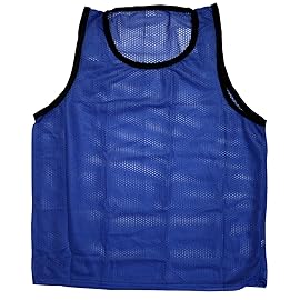 BlueDot Trading Adult Sports Pinnie Scrimmage Training Vest, Combo Light Blue/Blue, 12 Pack