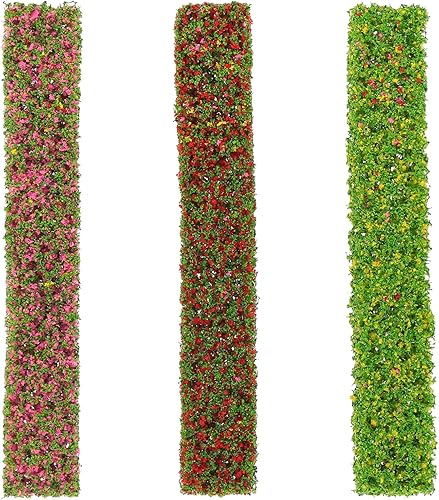 Yardwe 3 piezas de casa de muñecas de jardín de hadas, arbustos de flores, modelos, micropaisaje, vegetación, ornamento para decoración de casa de