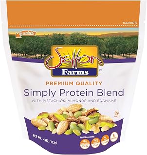 Setton Farms Simply Protein Nut Blend with Pistachios, Almonds and Edamame, 4 oz Resealable Bag