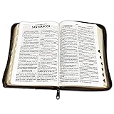 Biblia Letra Grande Tamaño Manual con Cierre Imitacion Piel Marron con Concordancia e Index Reina Valera 1960