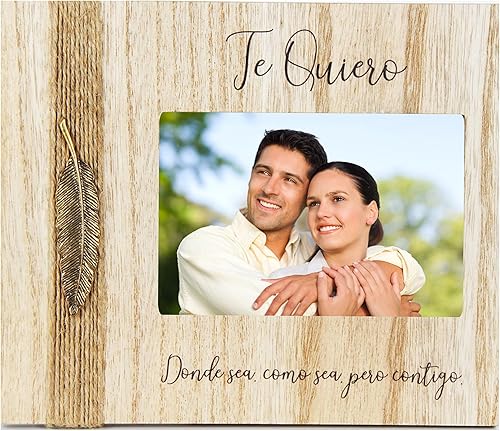 Miniatura 2 de Marco de fotos para parejas.Frase de amor español. 50 aniversario boda. Marco de fotos personalizado 4 x 6. Marco de fotos de amor. Regalo para