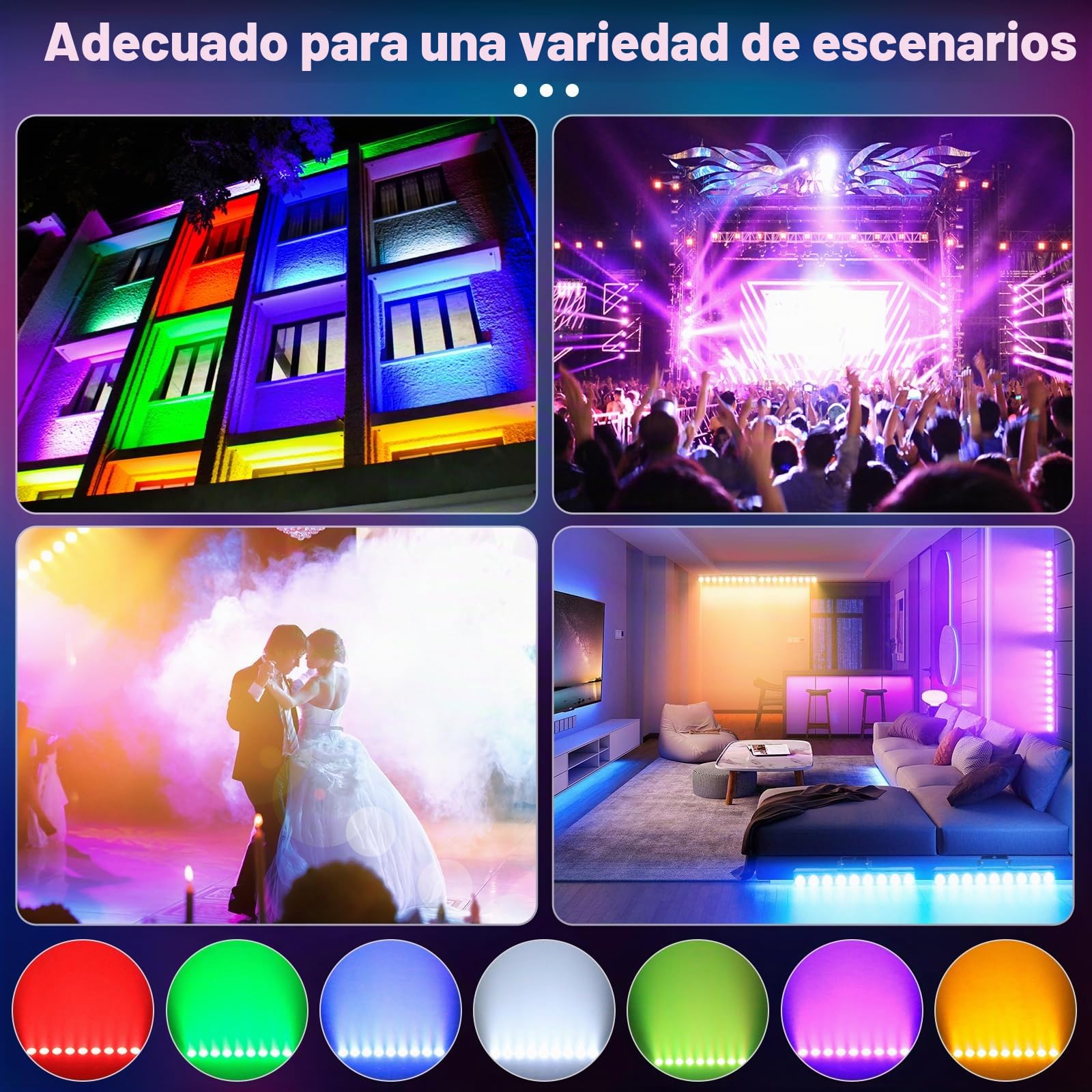 Wallwasher Barra de luz, Rtktoup 9 x 6W RGBW Barra LED Discoteca Profesional Luces Escenario dmx 512 con Control Remoto Iluminación Estroboscopica para DJ fiestas casa discoteca exterior, 2 PCS