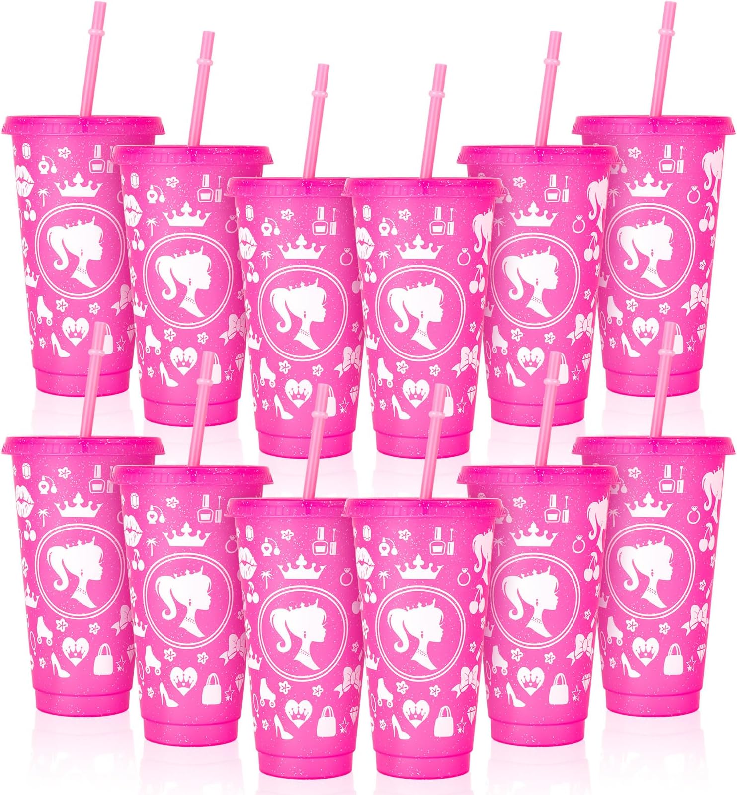 Maxcheck 36 Sets 16 oz Unicorn Cups Party Favors with