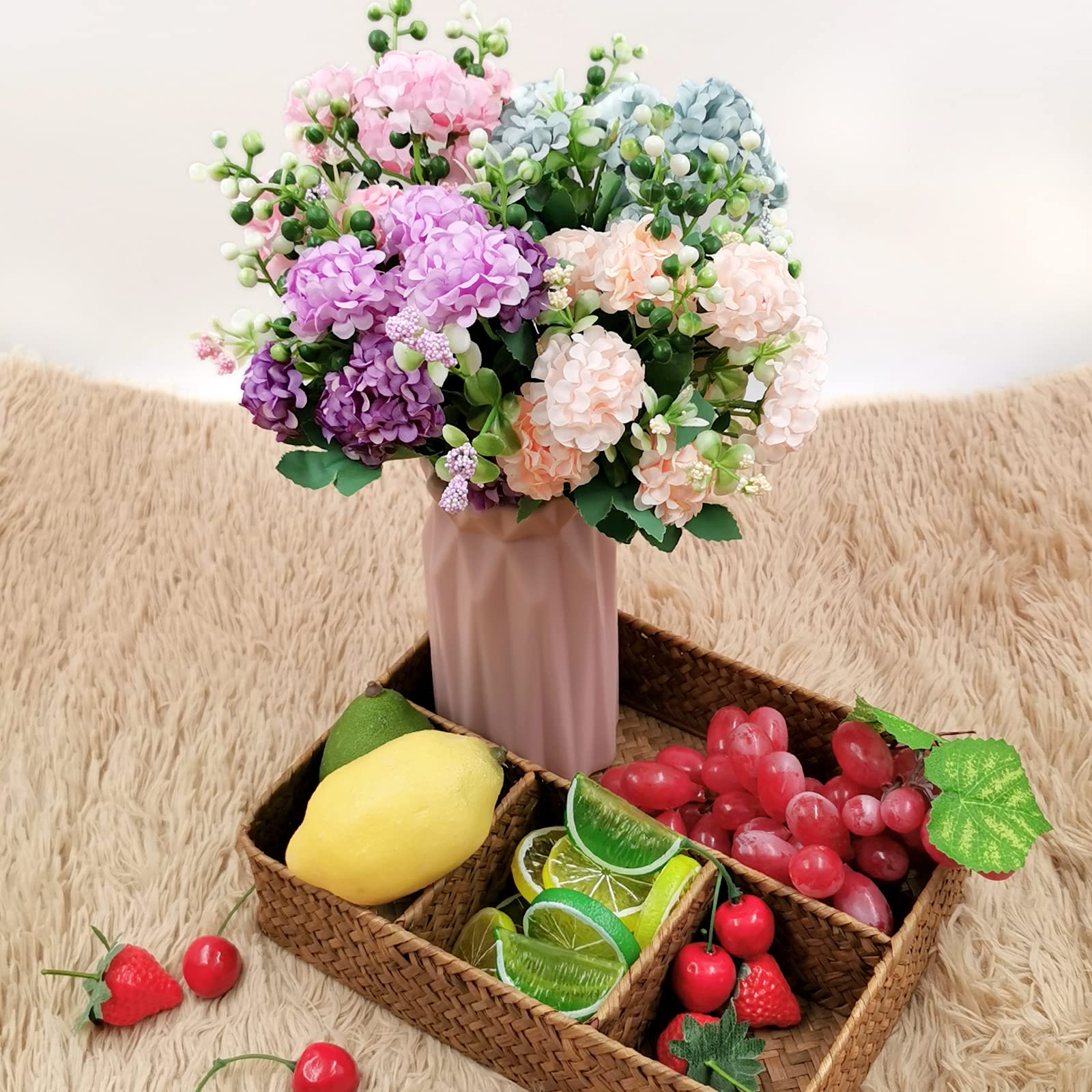 花瓶　造花　草　フラワーベース　紫陽花 花瓶　造花　草　フラワーベース　紫陽花