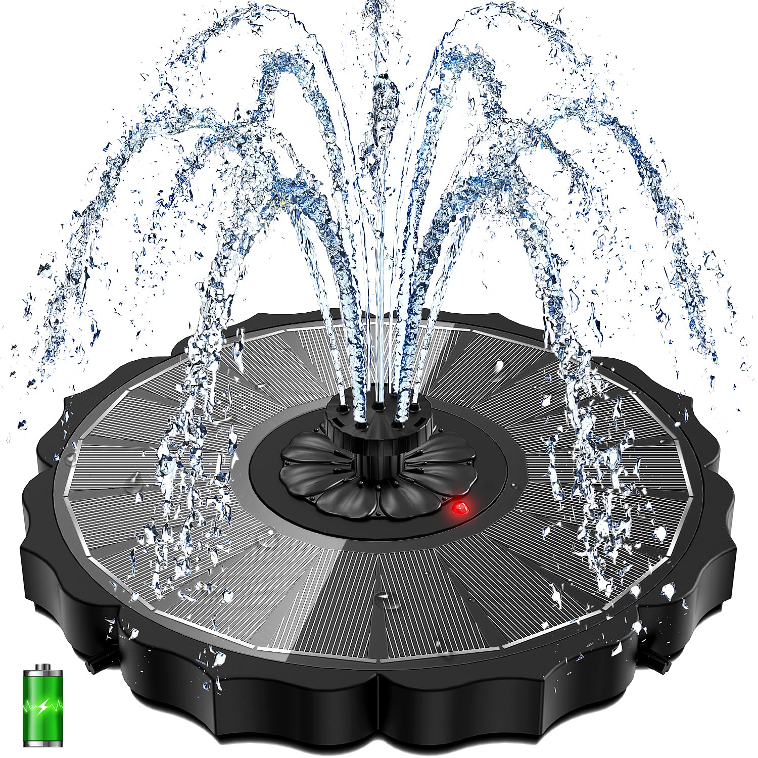 Yzert Glass Solar Fountain