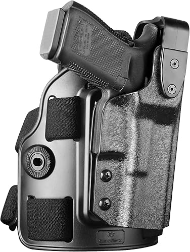Miniatura 9 de Drop Leg Holster for Glock 17/19/19X/22/23/31/32/45 (Gen1-5), Tactical Thigh Holster, Level II & III Retention, Kydex/Polymer Options, Adjustable