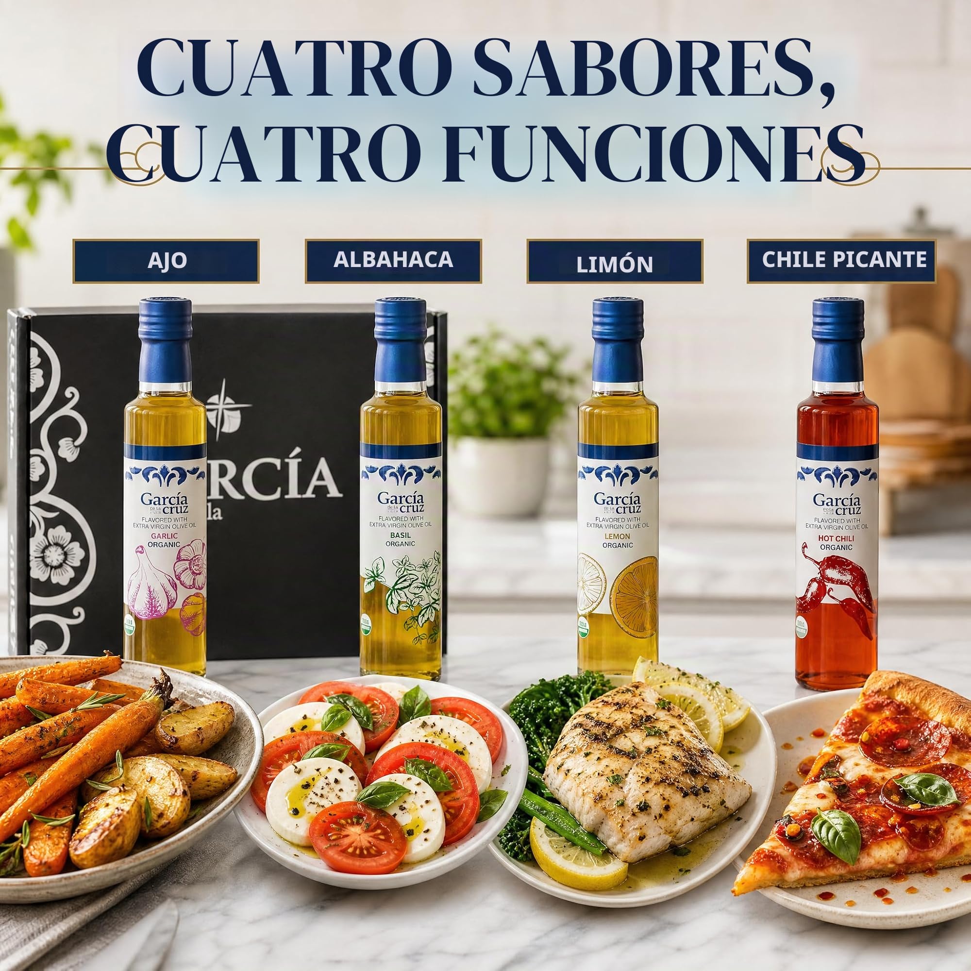 GARCÍA DE LA CRUZ Aceite de Oliva Virgen Extra Ecológico Aromatizado 250 ml