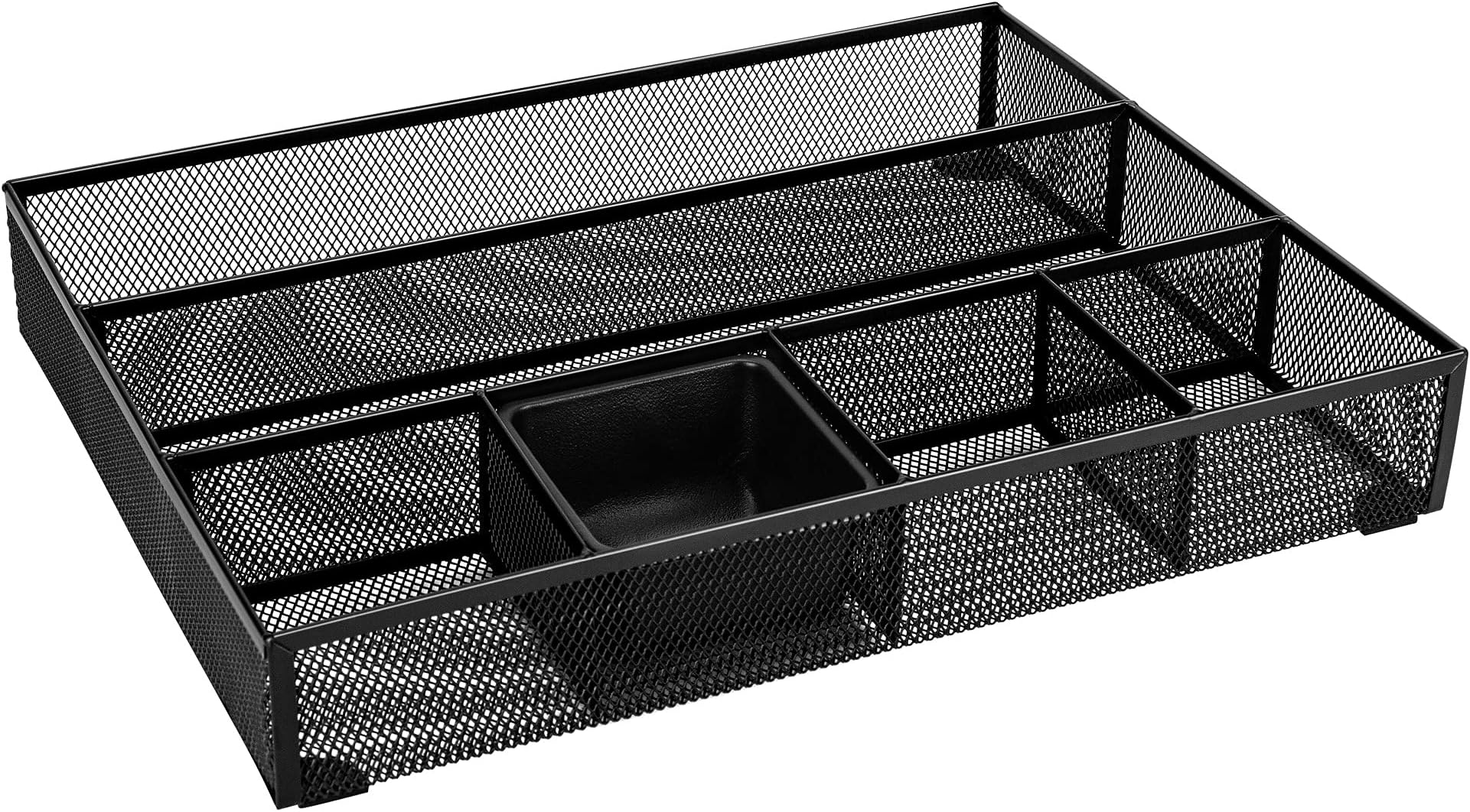 Amazon Basics Mesh Desk Drawer Office Organizer, Black