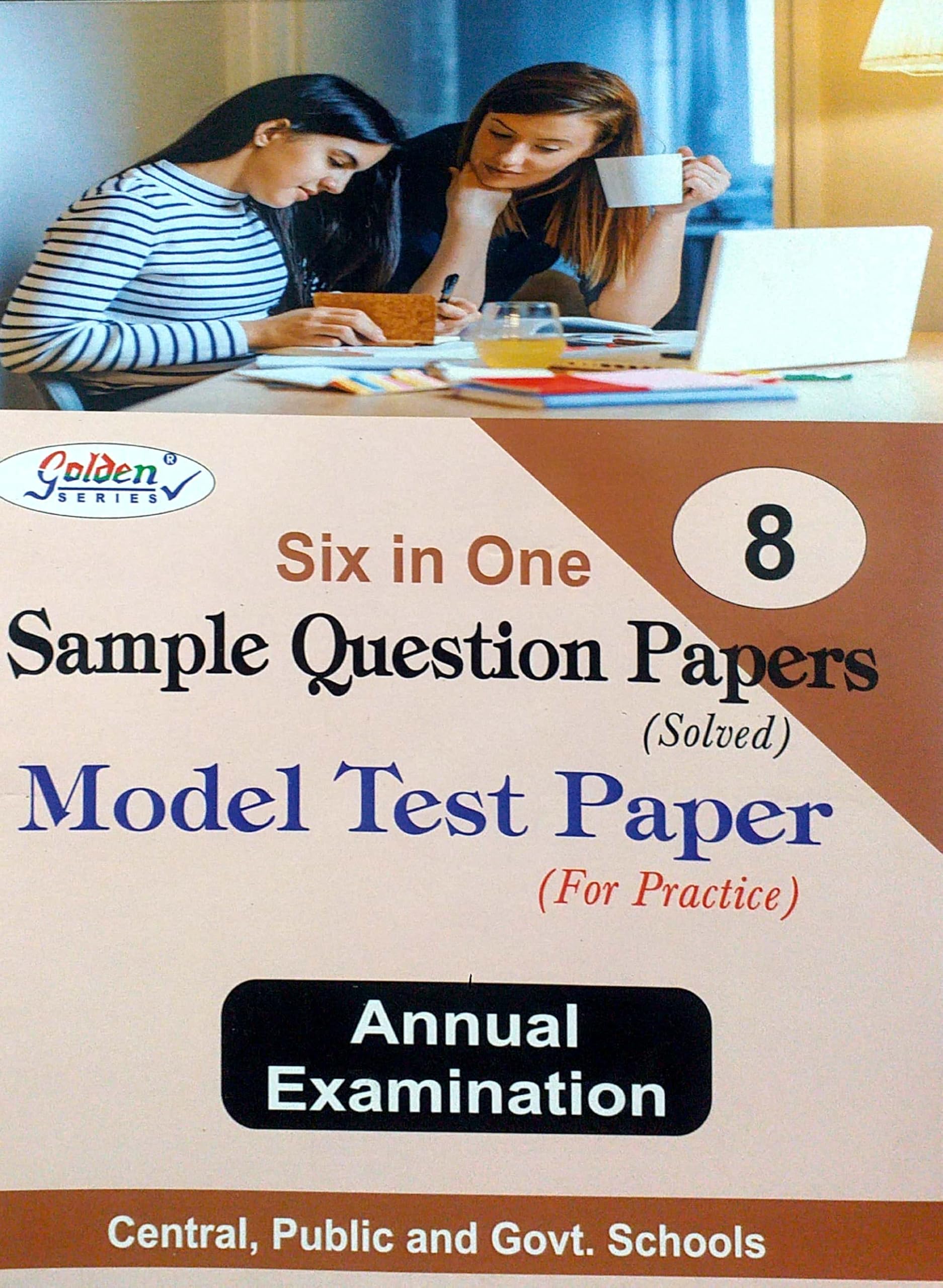 Golden Series Class 8th 6 In One Sample Question Papers Solved Madel Test Papers For Practice For All Subject 2025 Examination Based On CBSE Syllabus [Perfect Paperback] Ashoka Publishing House Perfect Paperback – 1 January 2023