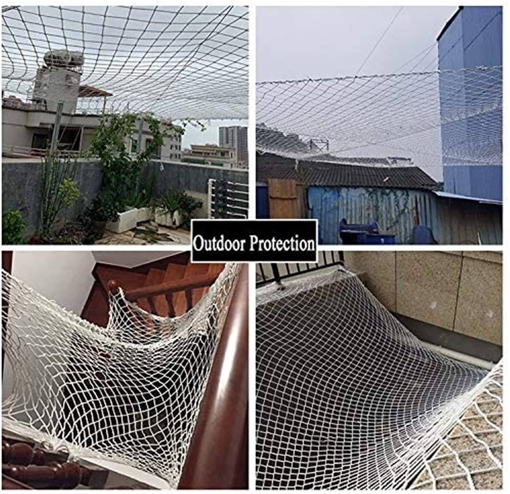 Rete da carico a Ragno Bianco per Uso automobilistico | Rete Intrecciata Resistente per Bambini e Adulti | Recinzioni protettive per Interni ed Esterni | Corda Versatile per reti da Giardino