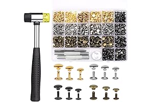 TLKKUE 240 Sets Rivets for Leather: The Embellishment Solution for DIY Leather Projects