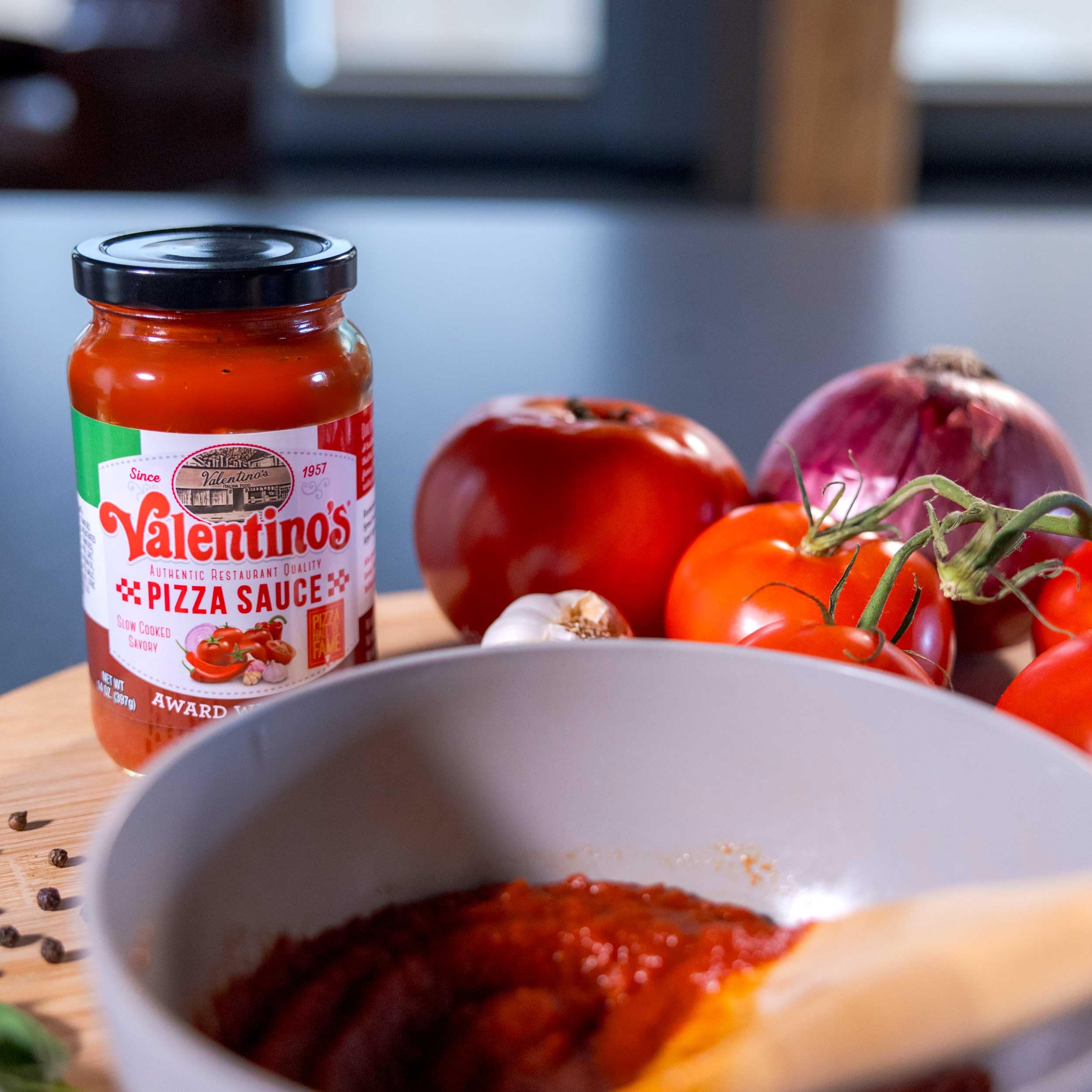 Amazon.com : Valentino's Authentic Pizza Sauce 14 oz Glass Jar