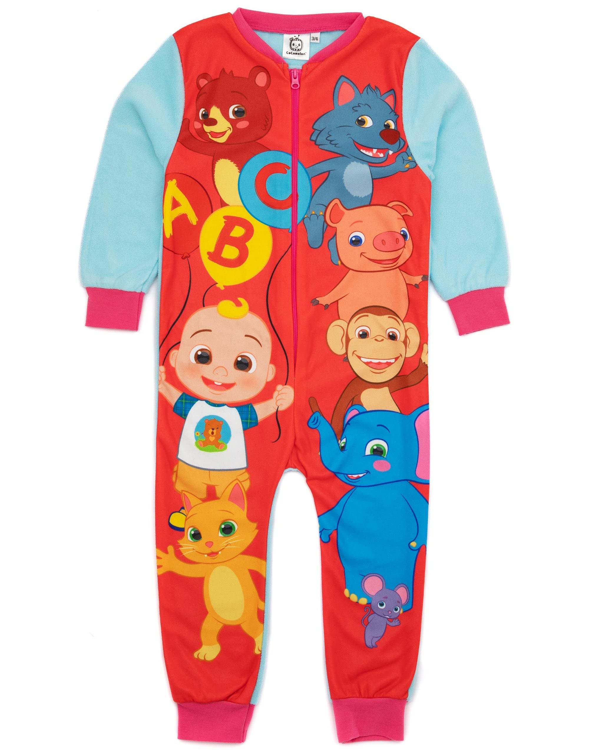 Vanilla Underground Girls Red Cocomelon Abc Kids Onesie - 18-24 Months