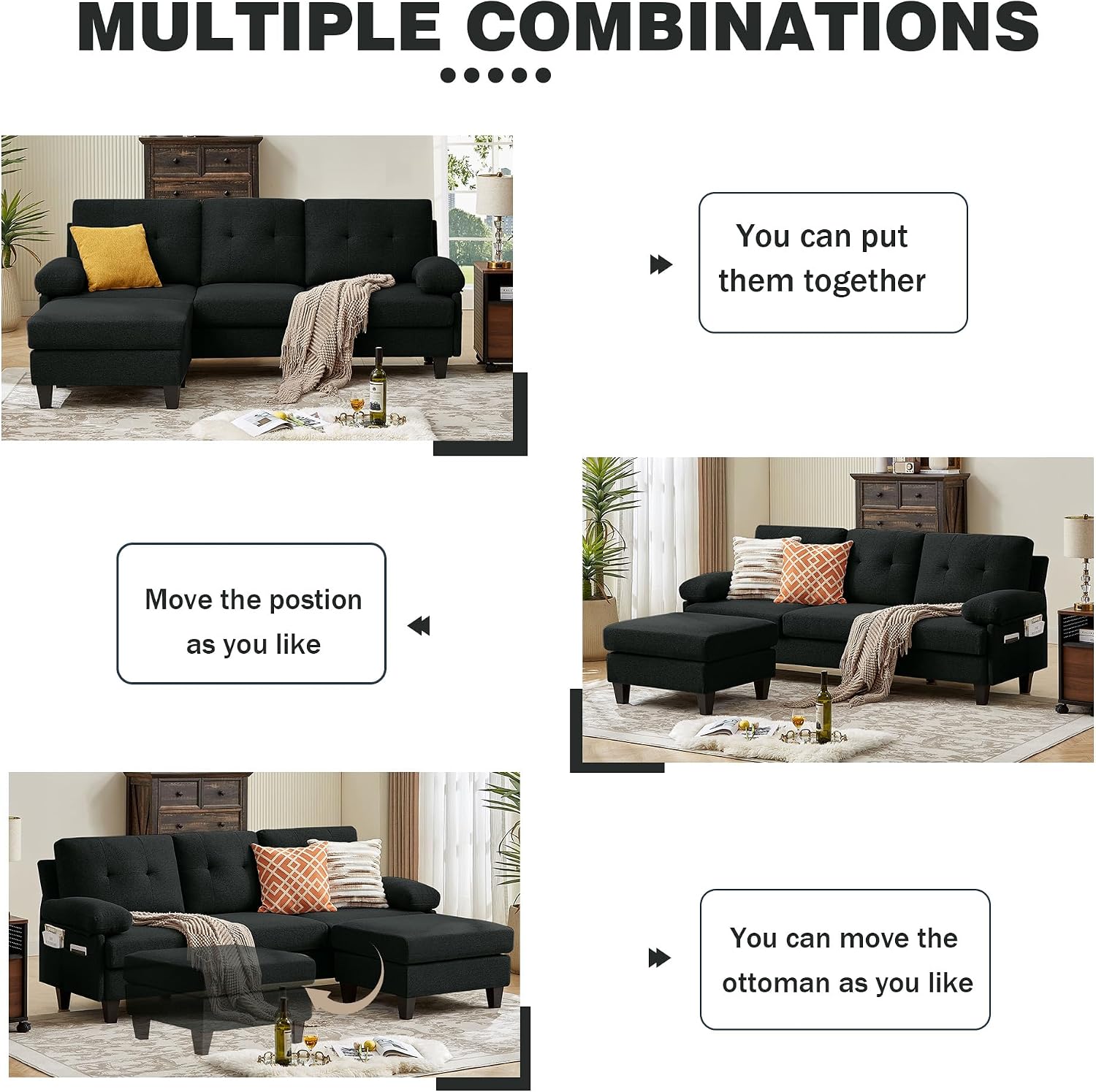 Image showing the underside of the sofa with leg attachment points.