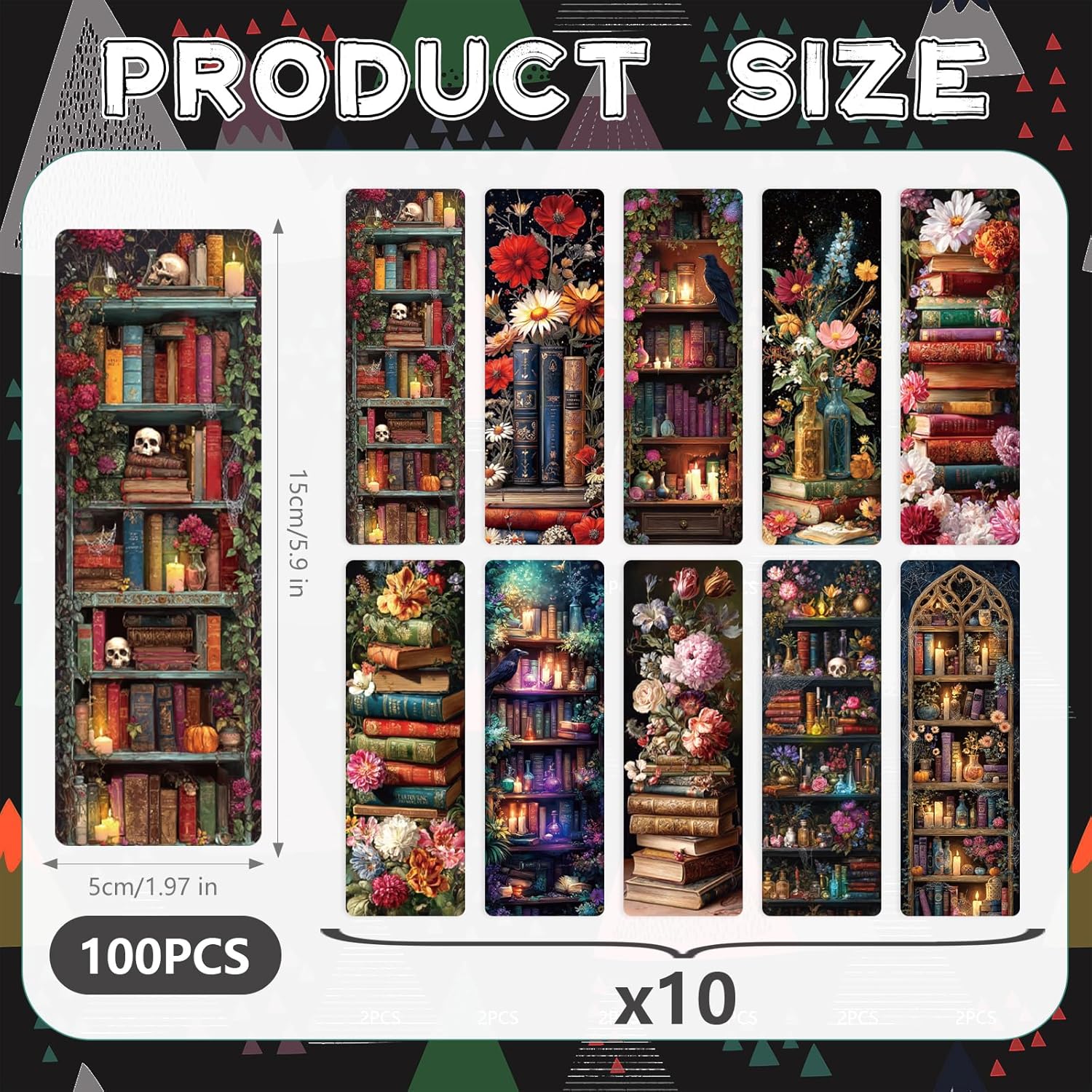 Vintage Book Bulk Bookmark - 100 Pcs Retro Floral Book Bookmarks for Women Book Lovers, Aesthetic Cottagecore Reading Accessories Gifts for Kids Teacher Students - Image 6